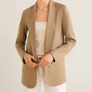 Structured linen jacket